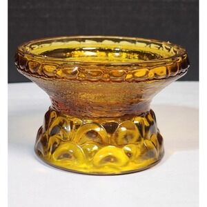 Vintage Lenox Amber Candlestick Stand‎ Holds Three Different Size Candles MCM